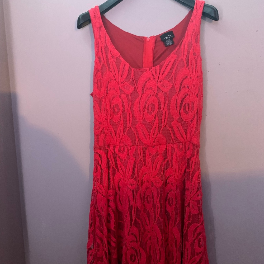 Red cock tail mini dress